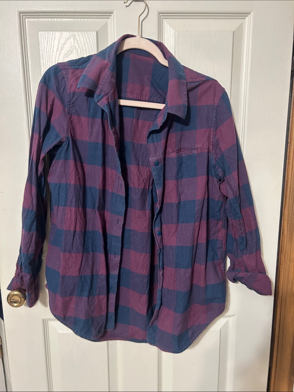 lululemon athletica Purple & Blue Plaid Button-Down Shirt